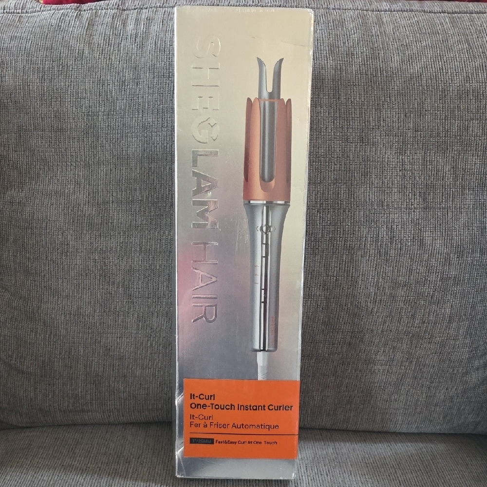 SheGlam Hair It-Curl One-Touch Instant Curler, 1", New‎ In Box